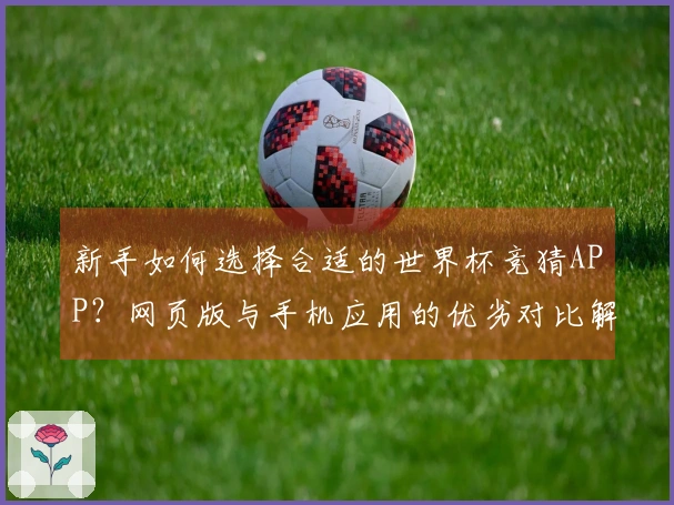 新手如何选择合适的世界杯竞猜APP？网页版与手机应用的优劣对比解析